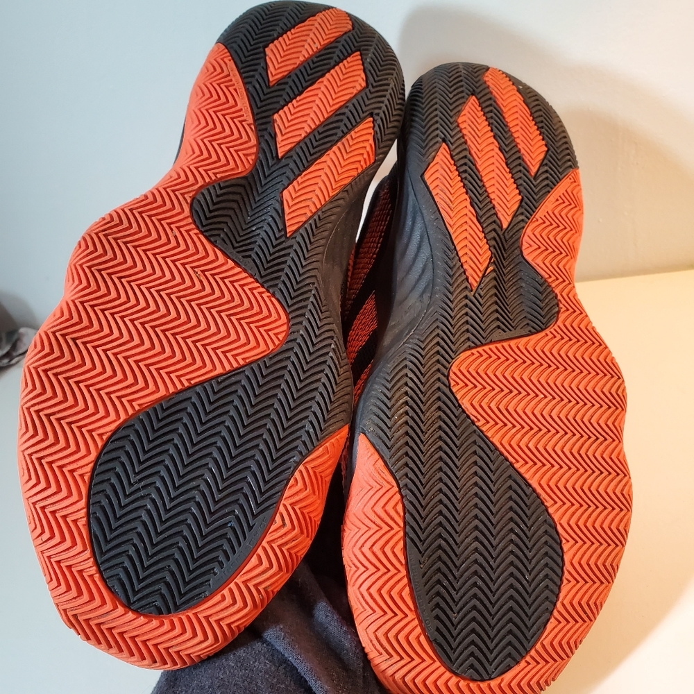Adidas D.O.N Issue 1 Donovan Mitchell Spider Stamp Solar Red Orange Black Size 9 - Picture 14 of 16